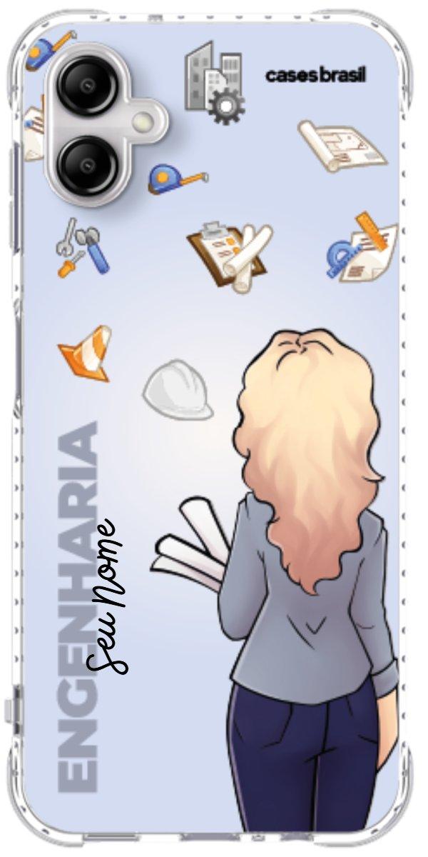 Capinha para Celular Engenharia - Boneca Profissão Com Fundo