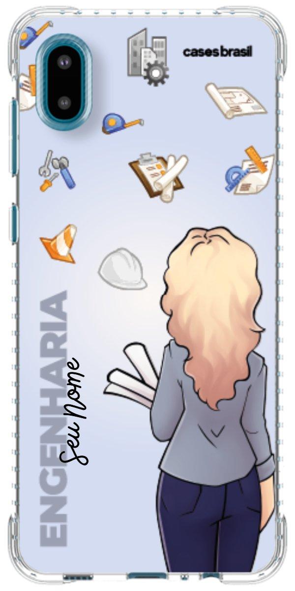 Capinha para Celular Engenharia - Boneca Profissão Com Fundo