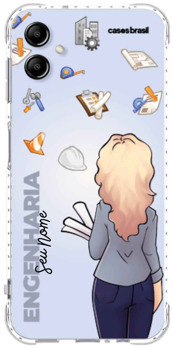 Capinha para Celular Engenharia - Boneca Profissão Com Fundo