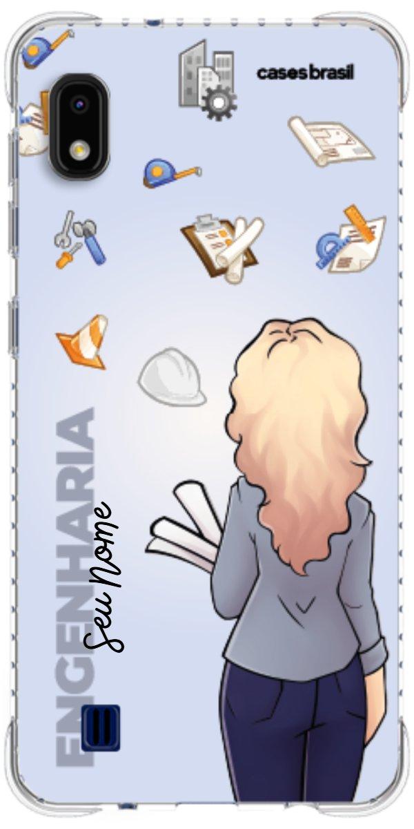 Capinha para Celular Engenharia - Boneca Profissão Com Fundo