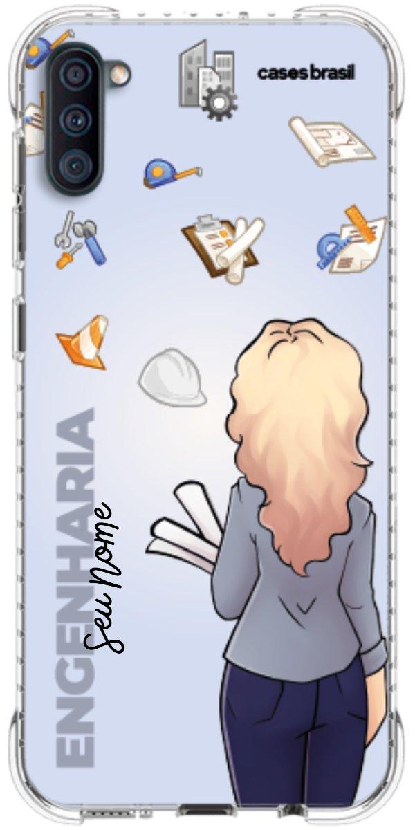 Capinha para Celular Engenharia - Boneca Profissão Com Fundo