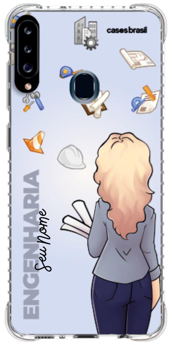 Capinha para Celular Engenharia - Boneca Profissão Com Fundo