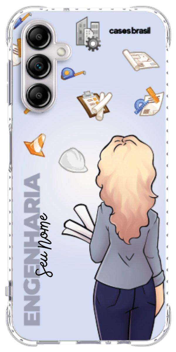 Capinha para Celular Engenharia - Boneca Profissão Com Fundo