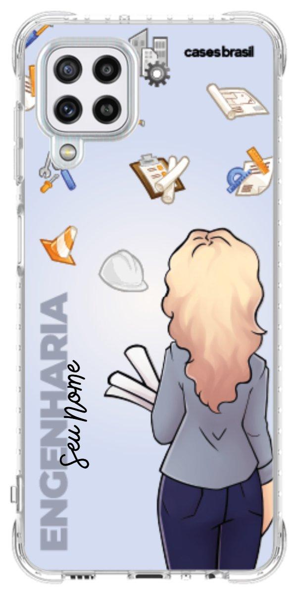 Capinha para Celular Engenharia - Boneca Profissão Com Fundo