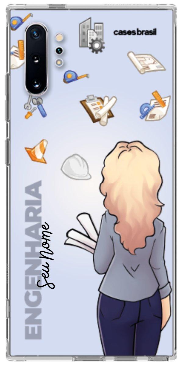 Capinha para Celular Engenharia - Boneca Profissão Com Fundo