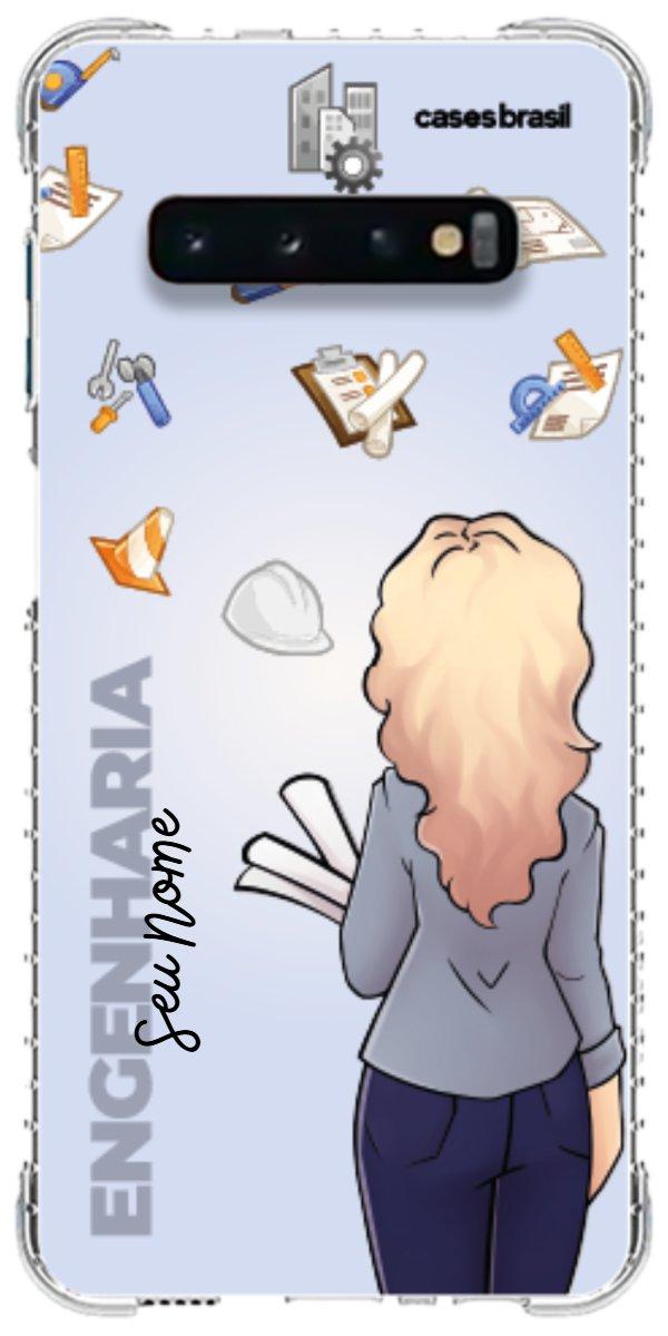 Capinha para Celular Engenharia - Boneca Profissão Com Fundo