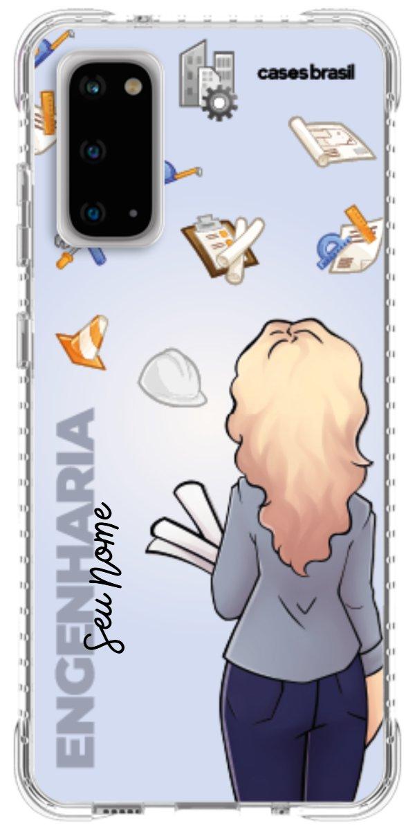 Capinha para Celular Engenharia - Boneca Profissão Com Fundo