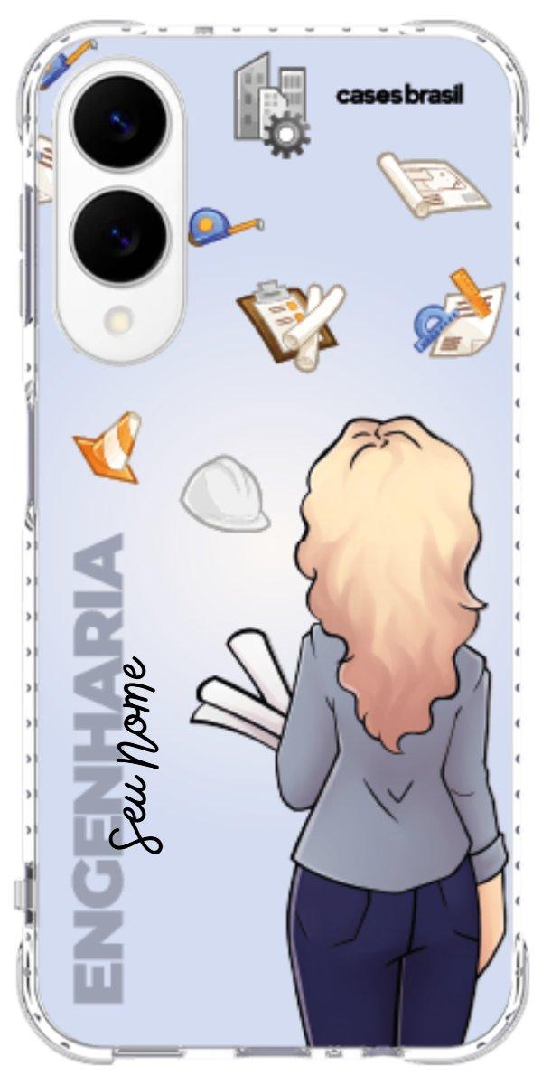 Capinha para Celular Engenharia - Boneca Profissão Com Fundo