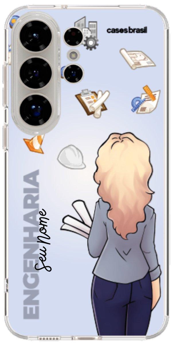 Capinha para Celular Engenharia - Boneca Profissão Com Fundo