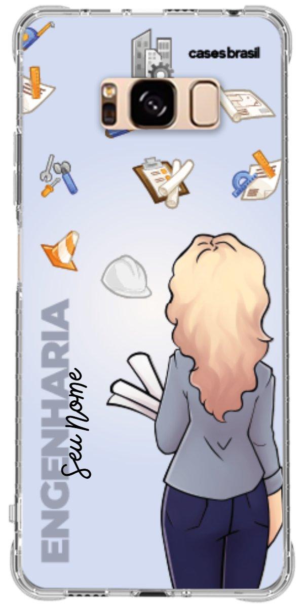 Capinha para Celular Engenharia - Boneca Profissão Com Fundo