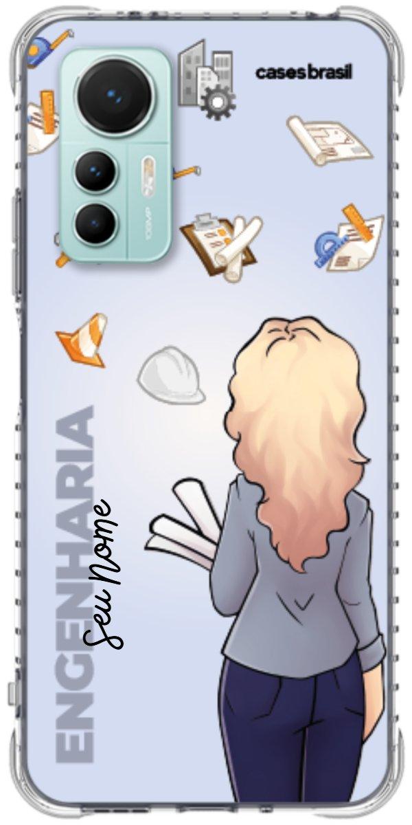 Capinha para Celular Engenharia - Boneca Profissão Com Fundo