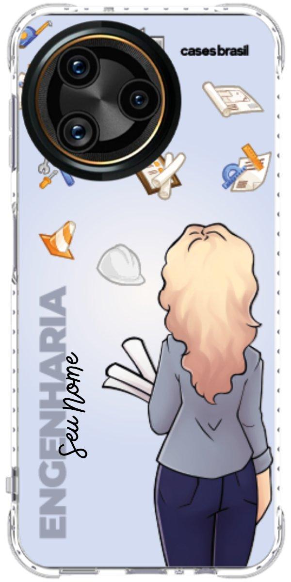 Capinha para Celular Engenharia - Boneca Profissão Com Fundo