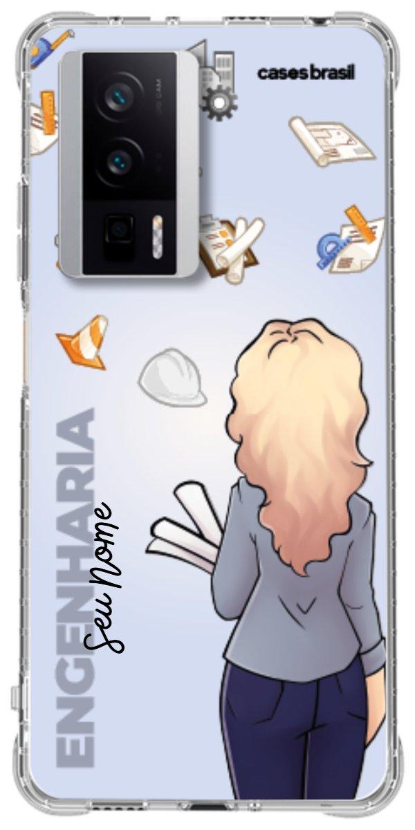 Capinha para Celular Engenharia - Boneca Profissão Com Fundo