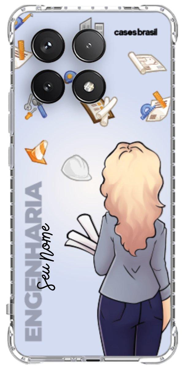 Capinha para Celular Engenharia - Boneca Profissão Com Fundo