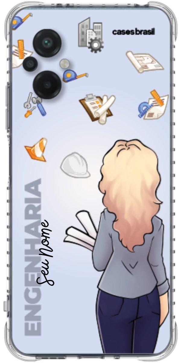 Capinha para Celular Engenharia - Boneca Profissão Com Fundo