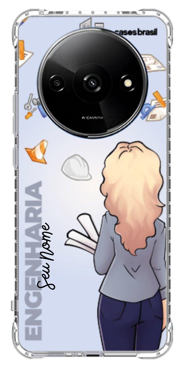 Capinha para Celular Engenharia - Boneca Profissão Com Fundo
