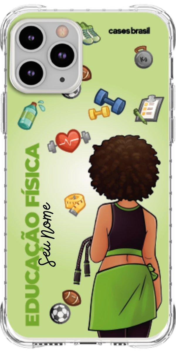 Capinha para celular Educação Física - Boneca Profissão Com Fundo