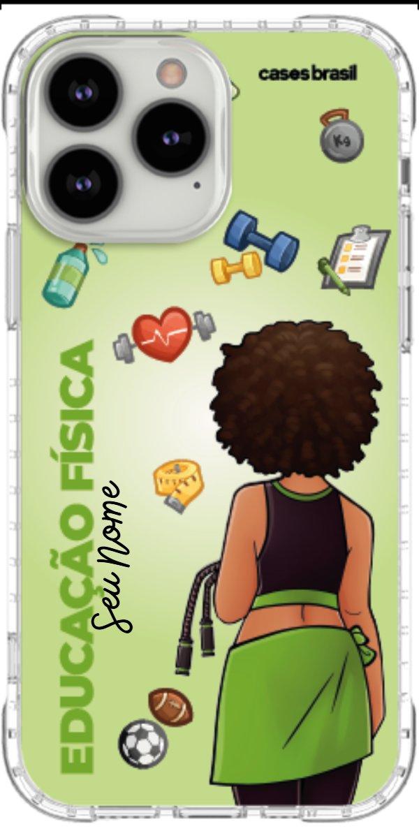 Capinha para celular Educação Física - Boneca Profissão Com Fundo