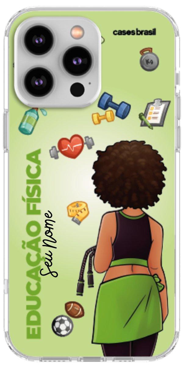Capinha para celular Educação Física - Boneca Profissão Com Fundo