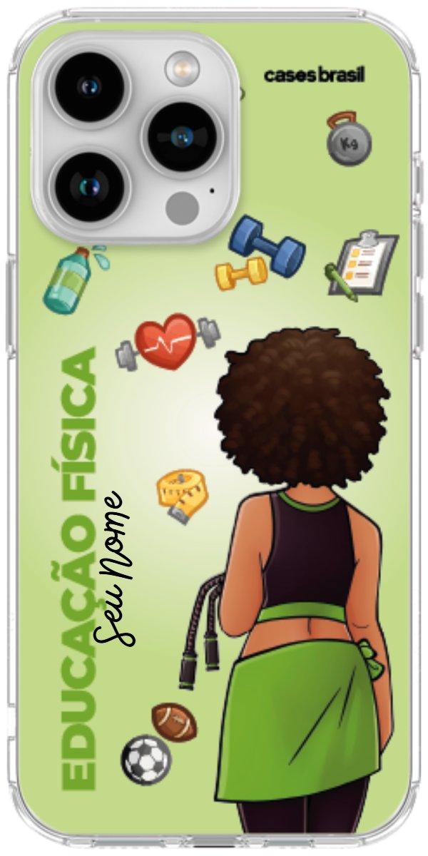 Capinha para celular Educação Física - Boneca Profissão Com Fundo