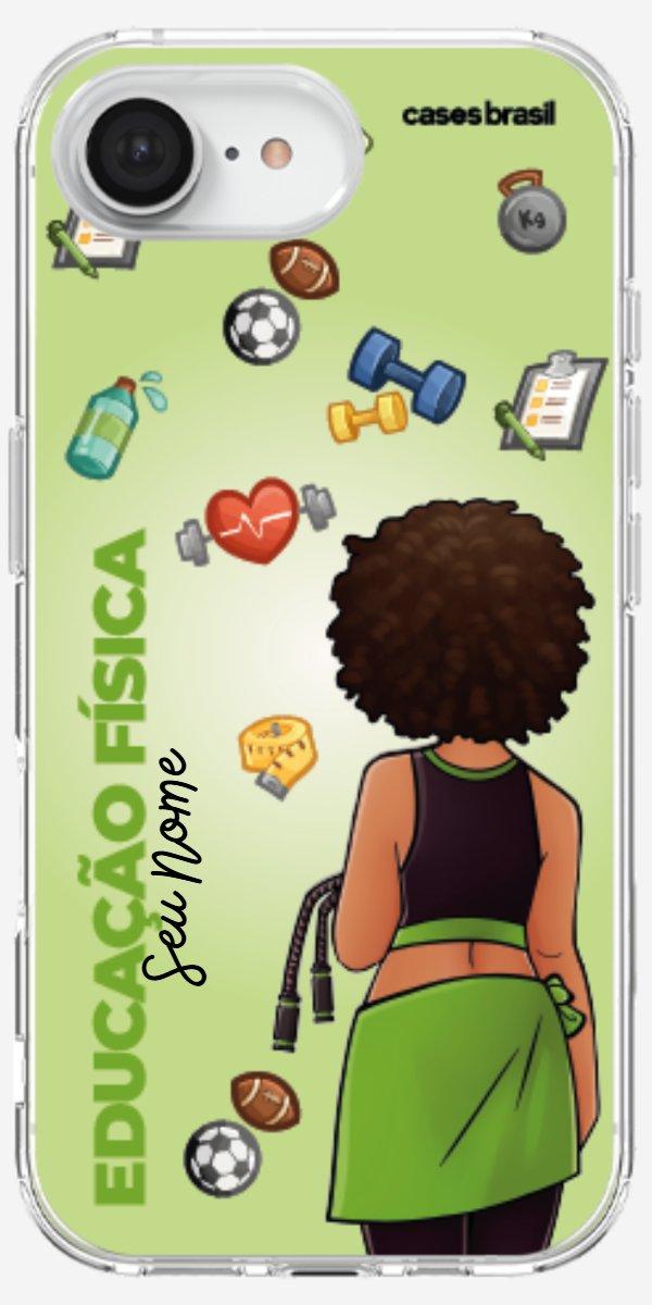 Capinha para celular Educação Física - Boneca Profissão Com Fundo