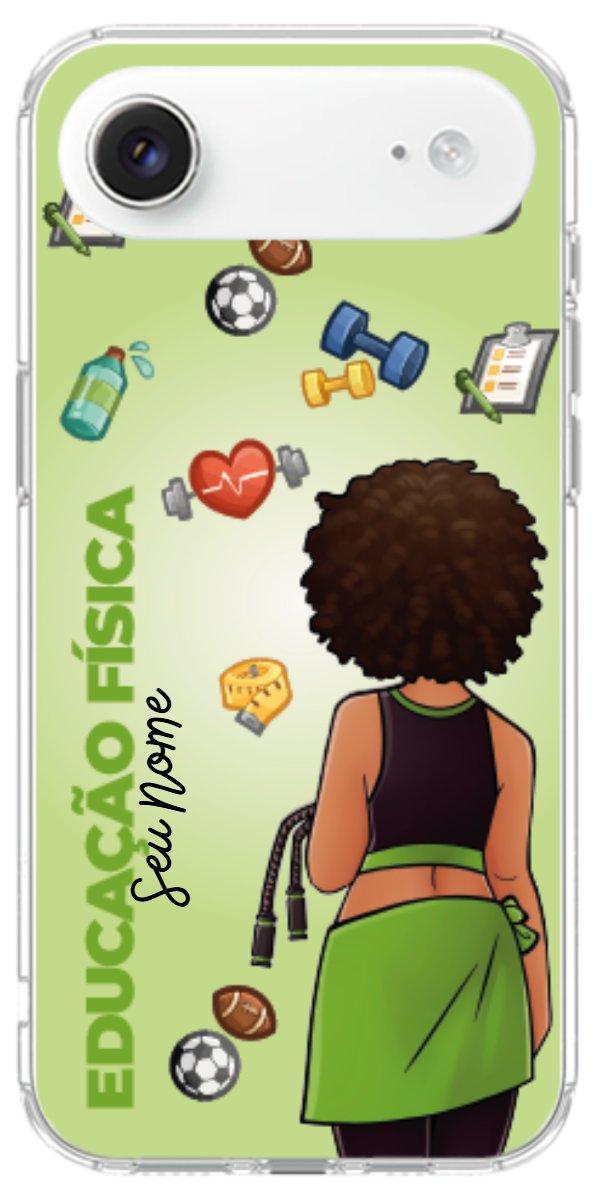 Capinha para celular Educação Física - Boneca Profissão Com Fundo