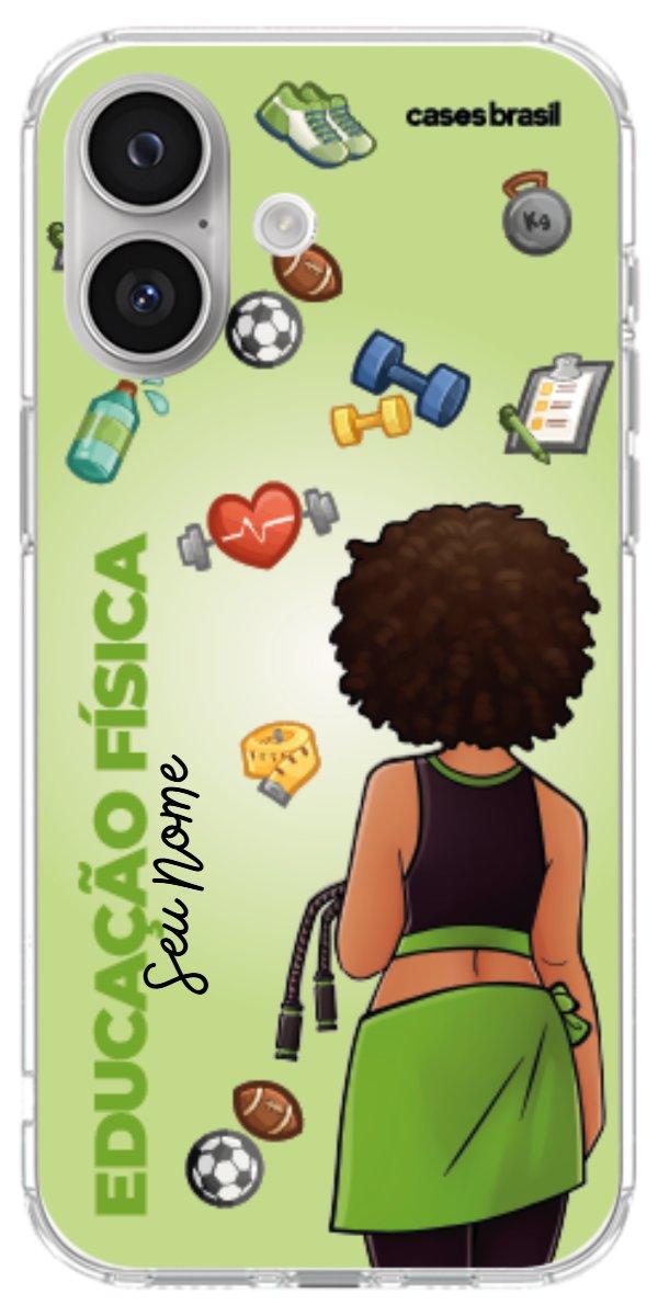Capinha para celular Educação Física - Boneca Profissão Com Fundo