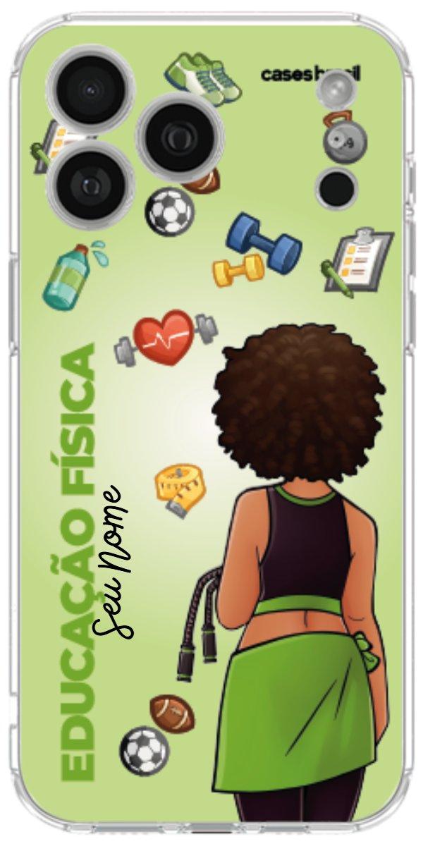 Capinha para celular Educação Física - Boneca Profissão Com Fundo