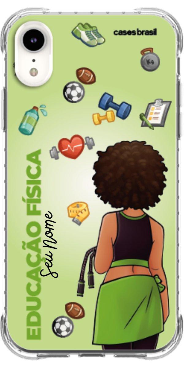 Capinha para celular Educação Física - Boneca Profissão Com Fundo
