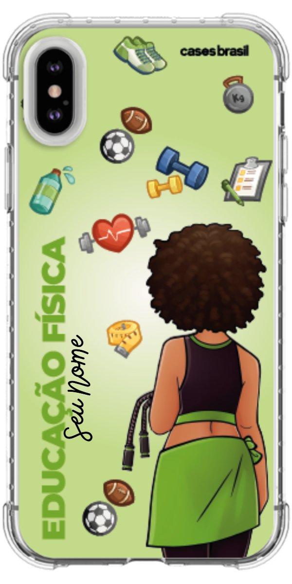 Capinha para celular Educação Física - Boneca Profissão Com Fundo