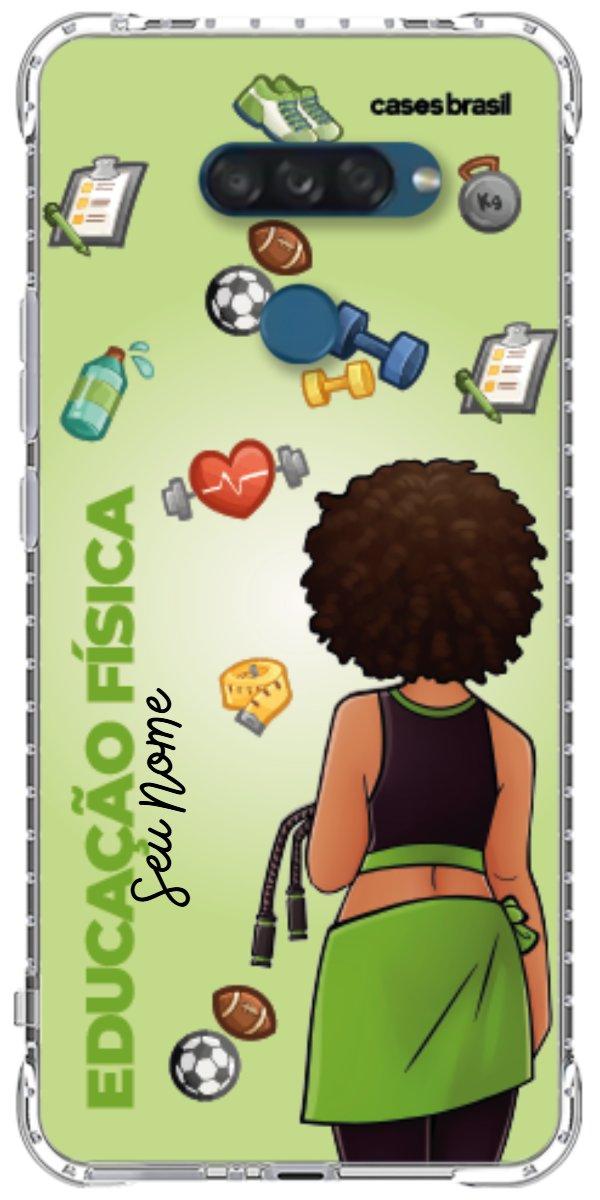 Capinha para celular Educação Física - Boneca Profissão Com Fundo