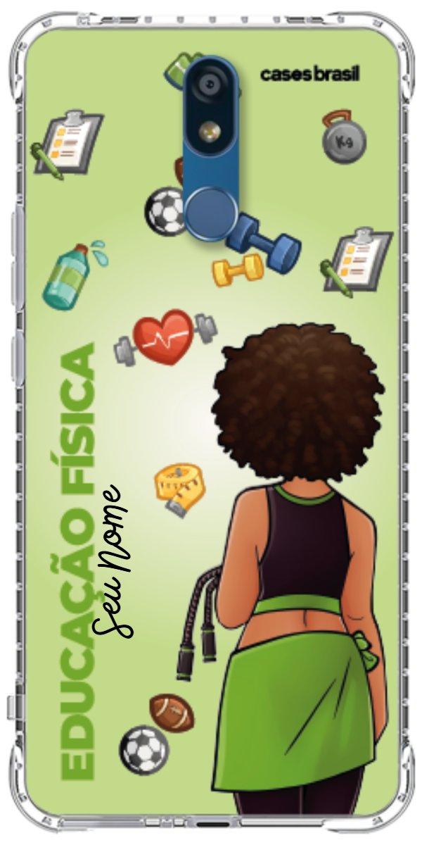 Capinha para celular Educação Física - Boneca Profissão Com Fundo