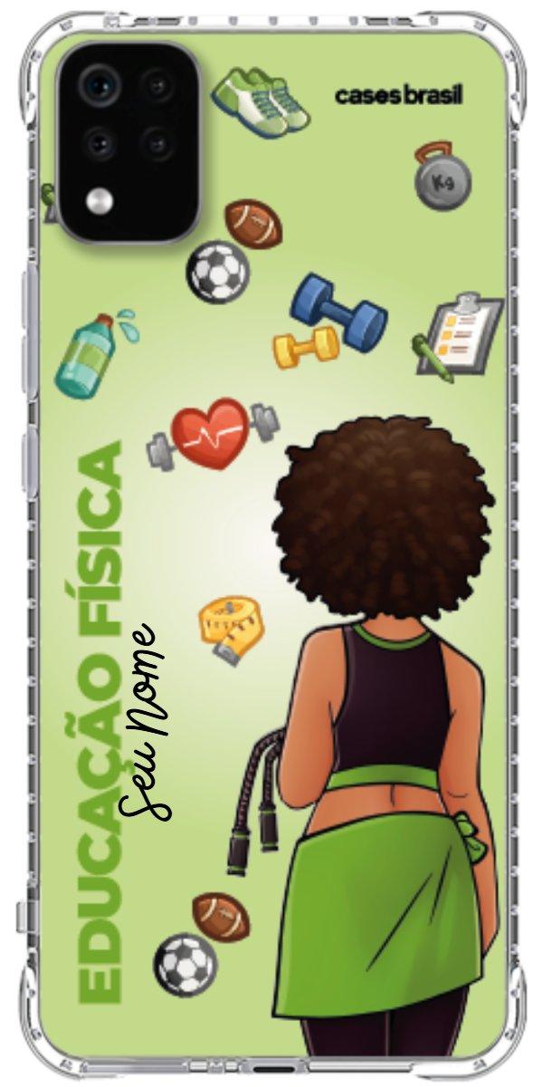 Capinha para celular Educação Física - Boneca Profissão Com Fundo