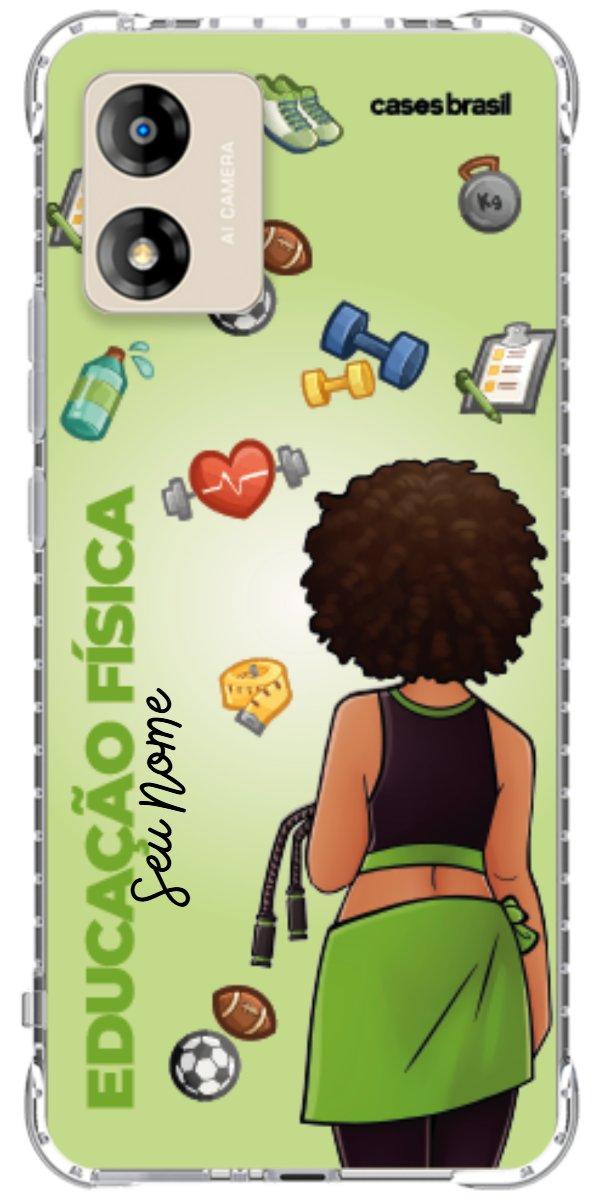 Capinha para celular Educação Física - Boneca Profissão Com Fundo
