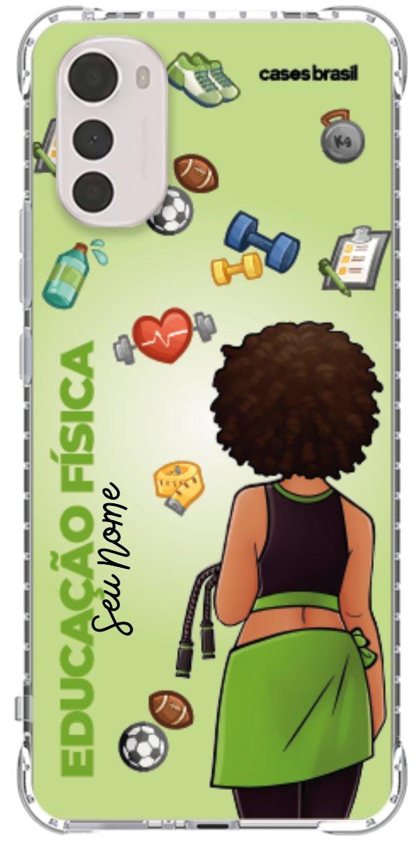 Capinha para celular Educação Física - Boneca Profissão Com Fundo