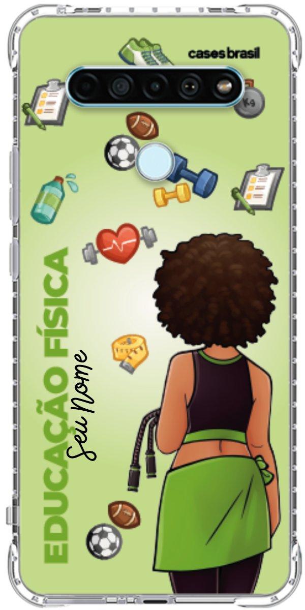 Capinha para celular Educação Física - Boneca Profissão Com Fundo