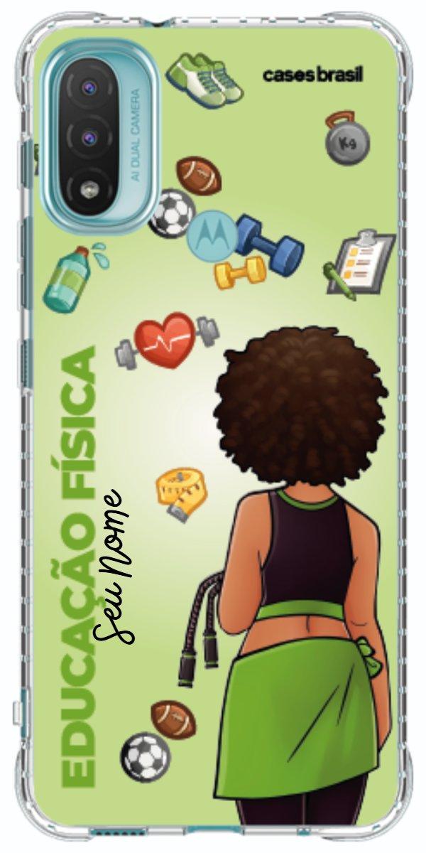 Capinha para celular Educação Física - Boneca Profissão Com Fundo