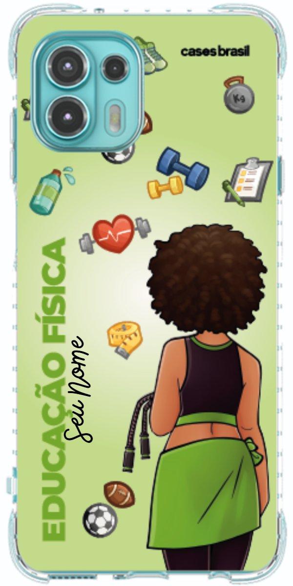 Capinha para celular Educação Física - Boneca Profissão Com Fundo