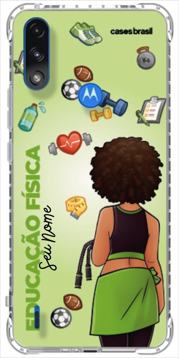 Capinha para celular Educação Física - Boneca Profissão Com Fundo