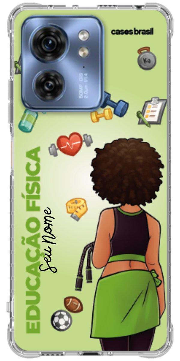 Capinha para celular Educação Física - Boneca Profissão Com Fundo