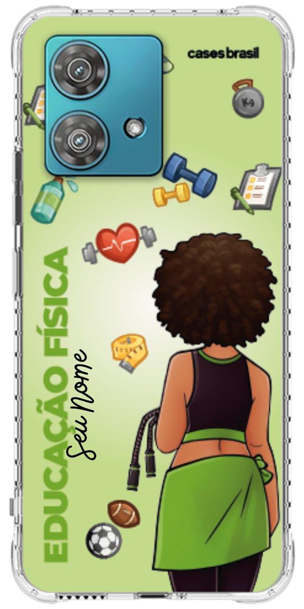 Capinha para celular Educação Física - Boneca Profissão Com Fundo