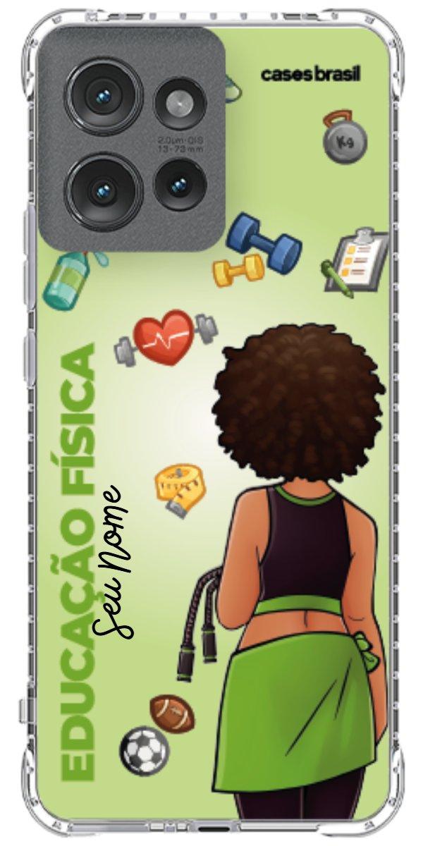 Capinha para celular Educação Física - Boneca Profissão Com Fundo