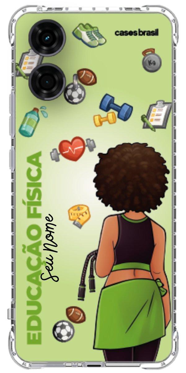 Capinha para celular Educação Física - Boneca Profissão Com Fundo