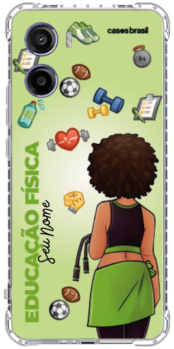 Capinha para celular Educação Física - Boneca Profissão Com Fundo