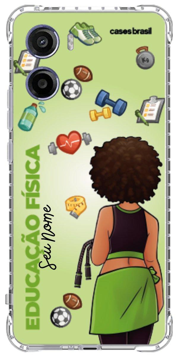Capinha para celular Educação Física - Boneca Profissão Com Fundo
