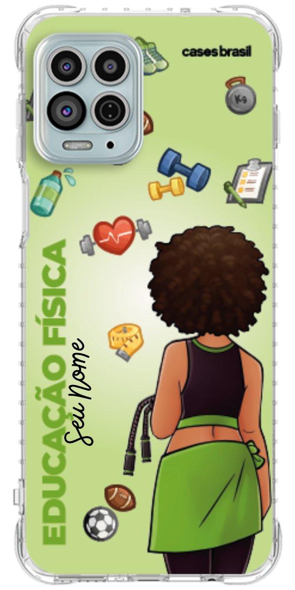 Capinha para celular Educação Física - Boneca Profissão Com Fundo