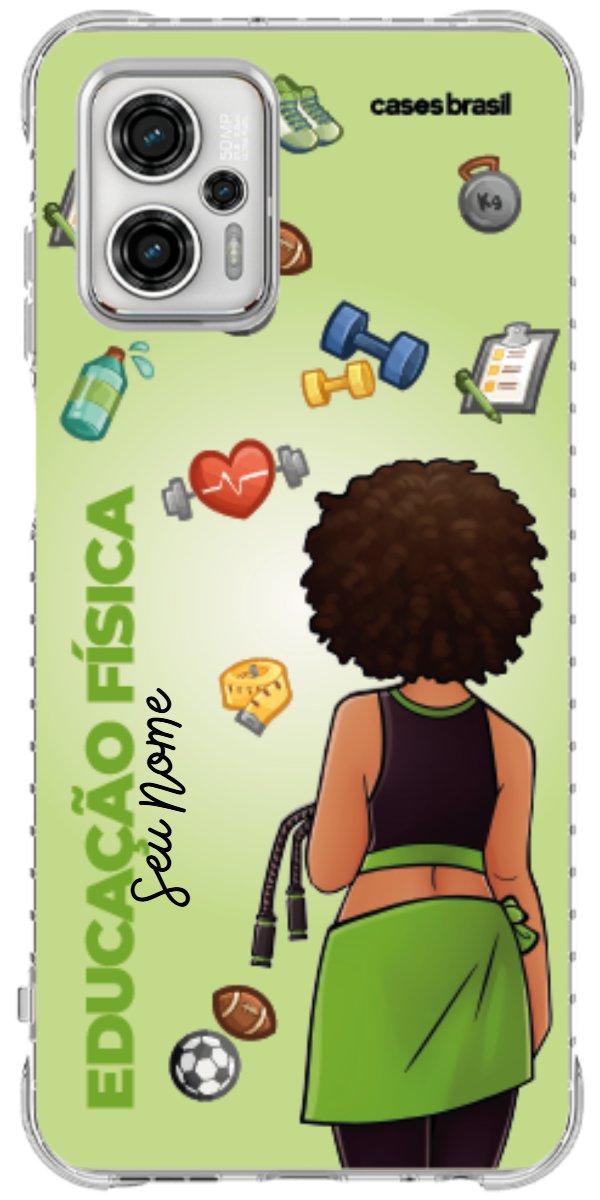 Capinha para celular Educação Física - Boneca Profissão Com Fundo