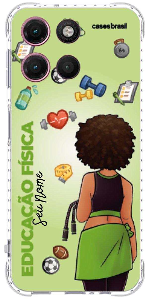 Capinha para celular Educação Física - Boneca Profissão Com Fundo