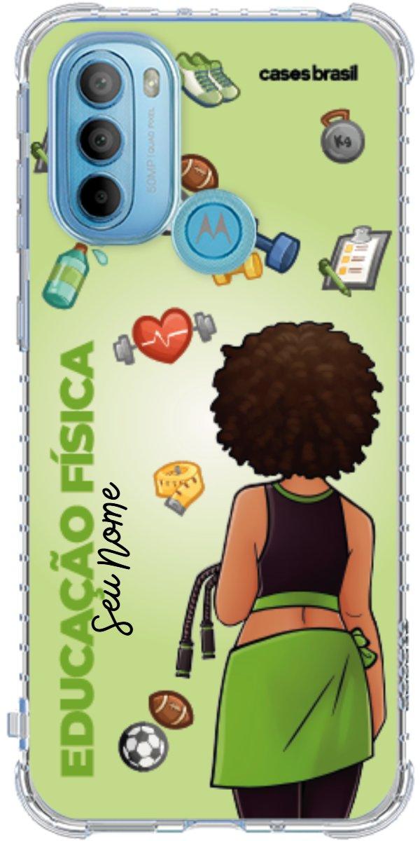 Capinha para celular Educação Física - Boneca Profissão Com Fundo