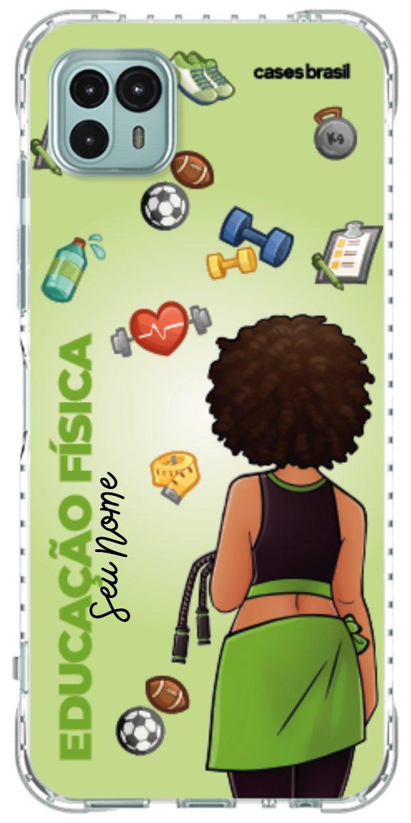 Capinha para celular Educação Física - Boneca Profissão Com Fundo